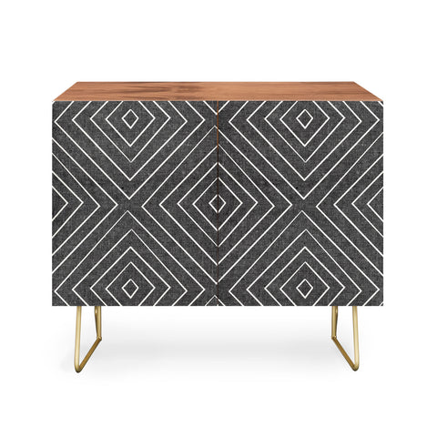 Little Arrow Design Co woven diamonds charcoal Credenza