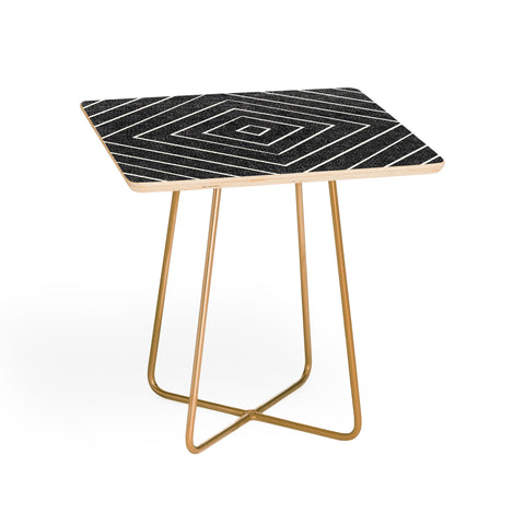 Little Arrow Design Co woven diamonds charcoal Side Table