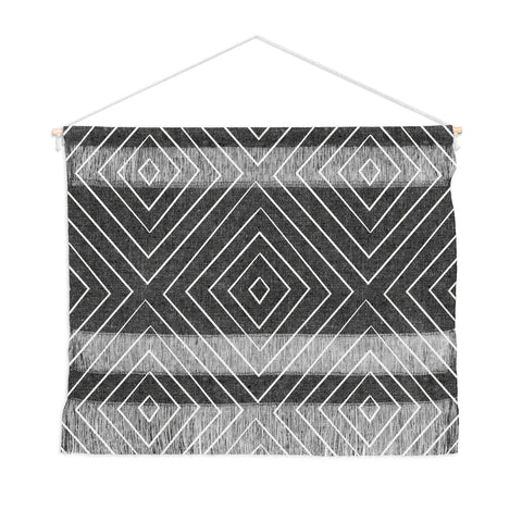 Little Arrow Design Co woven diamonds charcoal Wall Hanging Landscape