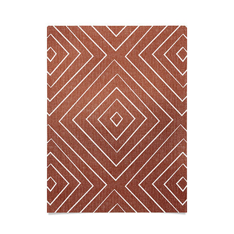 Little Arrow Design Co woven diamonds cinnamon Poster