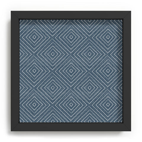 Little Arrow Design Co woven diamonds dark blue Recessed Framing Square