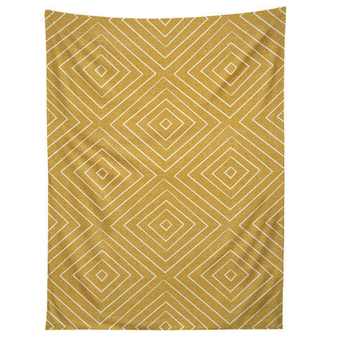 Little Arrow Design Co woven diamonds gold Tapestry