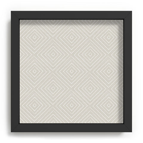 Little Arrow Design Co woven diamonds greige Recessed Framing Square