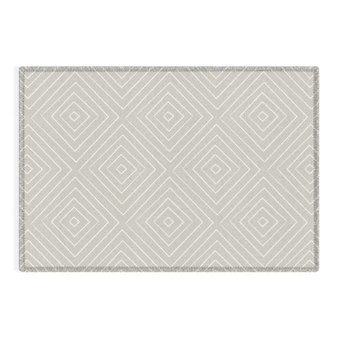 Little Arrow Design Co woven diamonds greige Outdoor Rug