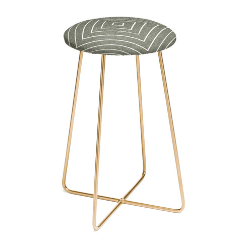 Little Arrow Design Co woven diamonds olive Counter Stool
