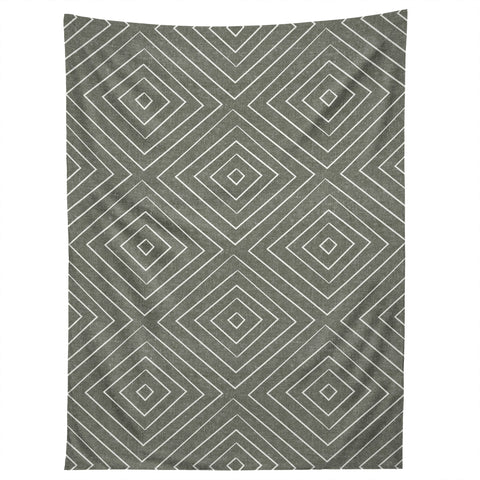 Little Arrow Design Co woven diamonds olive Tapestry