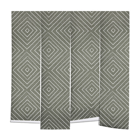 Little Arrow Design Co woven diamonds olive Wall Mural