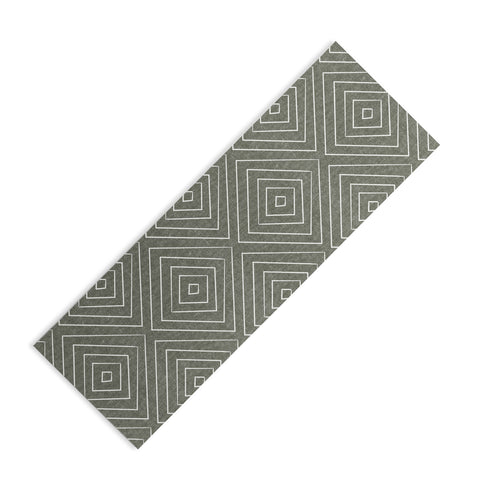 Little Arrow Design Co woven diamonds olive Yoga Mat