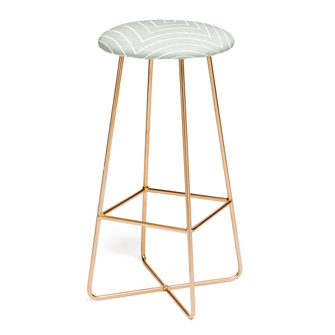 Little Arrow Design Co woven diamonds sage Bar Stool