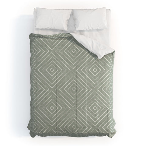 Little Arrow Design Co woven diamonds sage Comforter