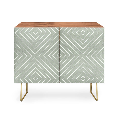 Little Arrow Design Co woven diamonds sage Credenza