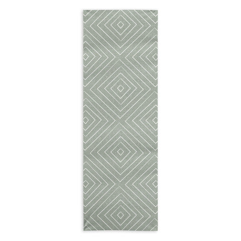 Little Arrow Design Co woven diamonds sage Yoga Towel