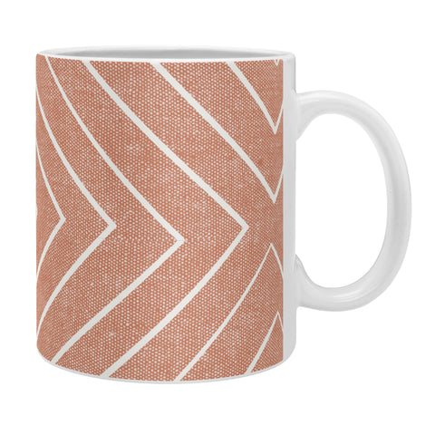 Little Arrow Design Co woven diamonds terracotta Coffee Mug