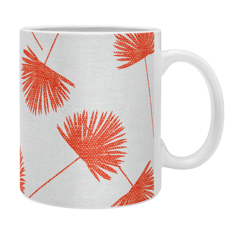 Little Arrow Design Co Woven Fan Palm in Orange Coffee Mug