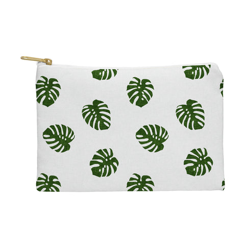 Little Arrow Design Co Woven Monstera in Green Pouch