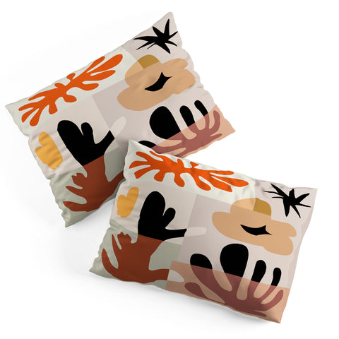 Little Dean Abstract shape collage Pillow Shams