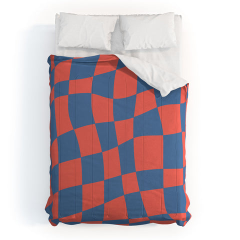 Little Dean Checkered pink and blue Comforter