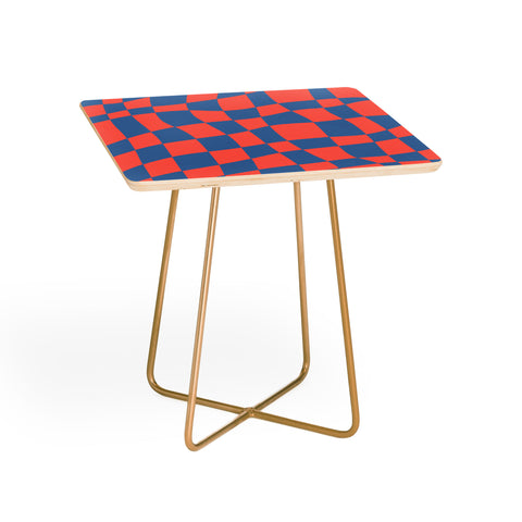 Little Dean Checkered pink and blue Side Table