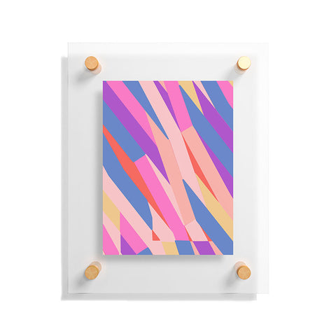 Little Dean Color stripe Floating Acrylic Print