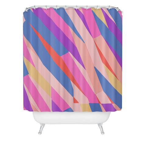 Little Dean Color stripe Shower Curtain