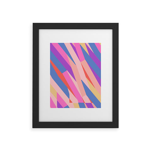 Little Dean Color stripe Framed Art Print