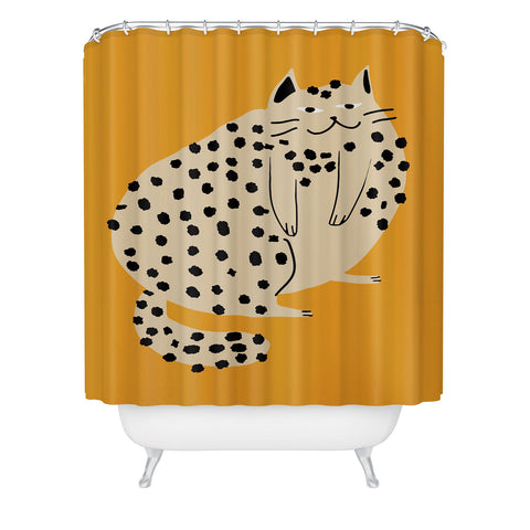 Little Dean Fat cat Shower Curtain
