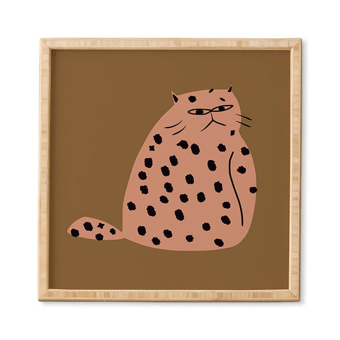 Little Dean Grumpy the cat Framed Wall Art