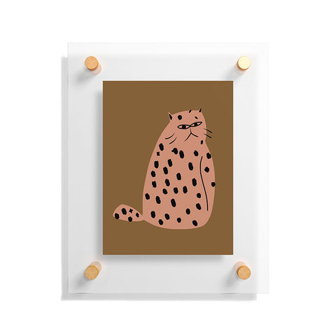 Little Dean Grumpy the cat Floating Acrylic Print
