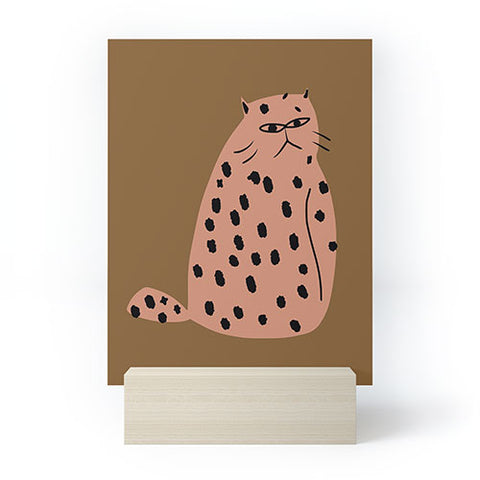 Little Dean Grumpy the cat Mini Art Print