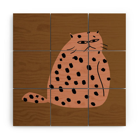 Little Dean Grumpy the cat Wood Wall Mural