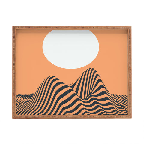 Little Dean Minimal landscape Rectangular Tray