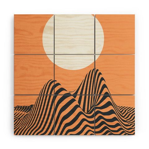 Little Dean Minimal landscape Wood Wall Mural