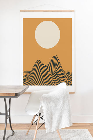 Little Dean Moon Mountain Art Print And Hanger