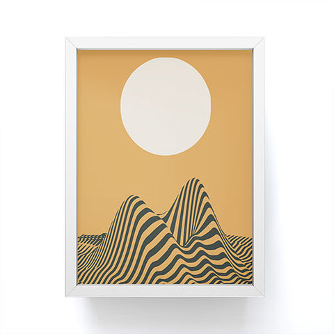 Little Dean Moon Mountain Framed Mini Art Print