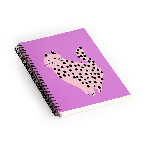 Little Dean Pink power cat Spiral Notebook
