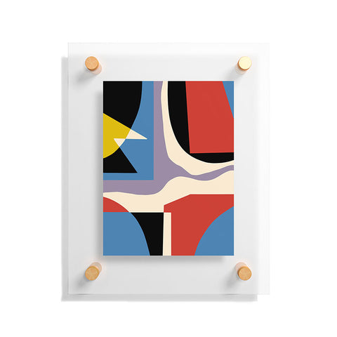 Little Dean Primary abstract Floating Acrylic Print