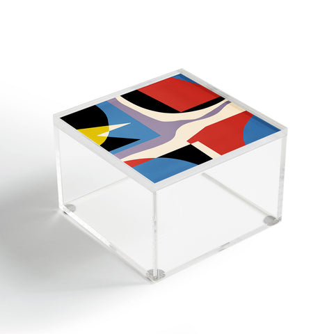 Little Dean Primary abstract Acrylic Box