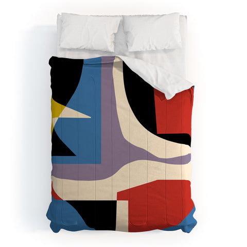 Little Dean Primary abstract Comforter