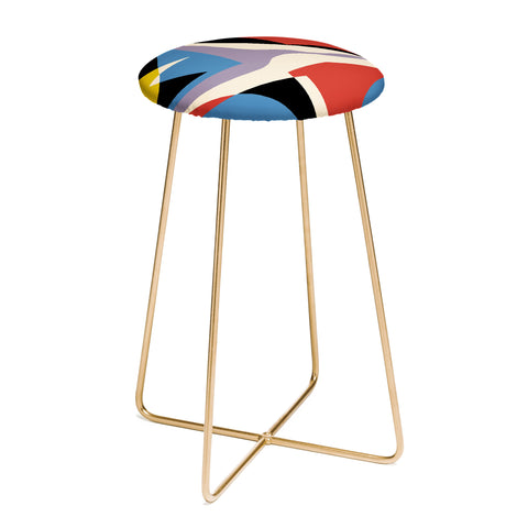 Little Dean Primary abstract Counter Stool