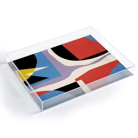 Little Dean Primary abstract Acrylic Tray