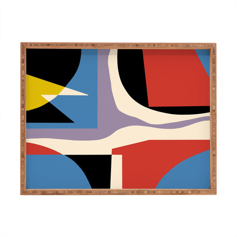 Little Dean Primary abstract Rectangular Tray