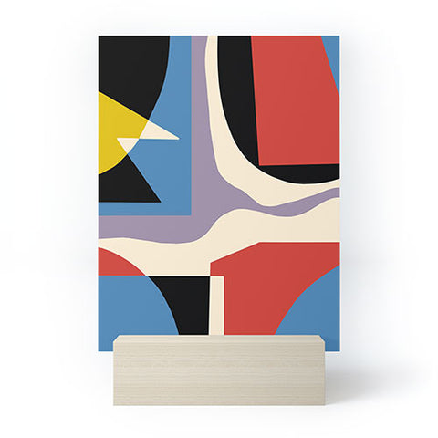 Little Dean Primary abstract Mini Art Print