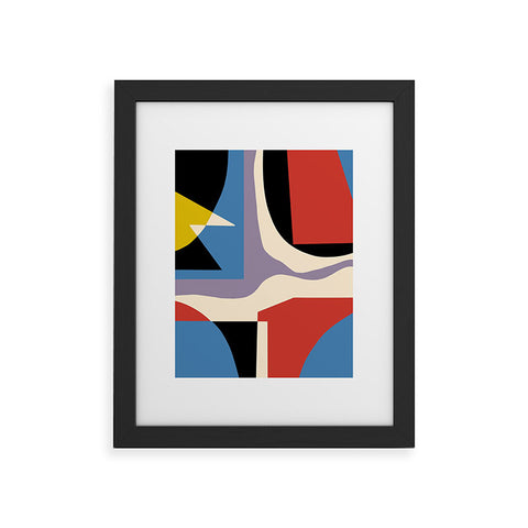 Little Dean Primary abstract Framed Art Print