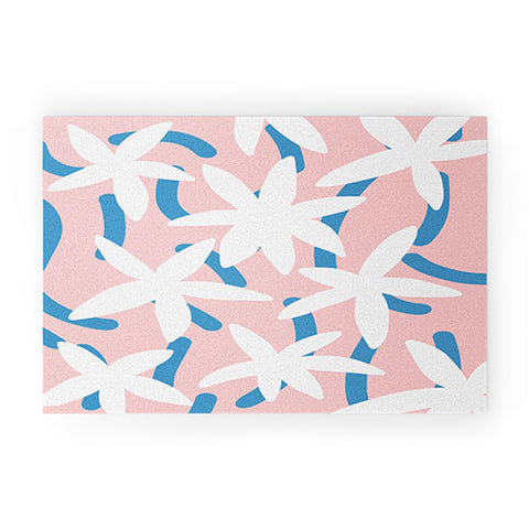 Little Dean Star pink spring bloom Welcome Mat