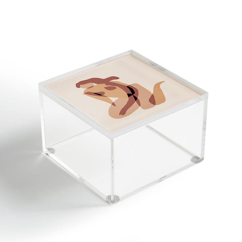 Little Dean Terracotta nude Acrylic Box
