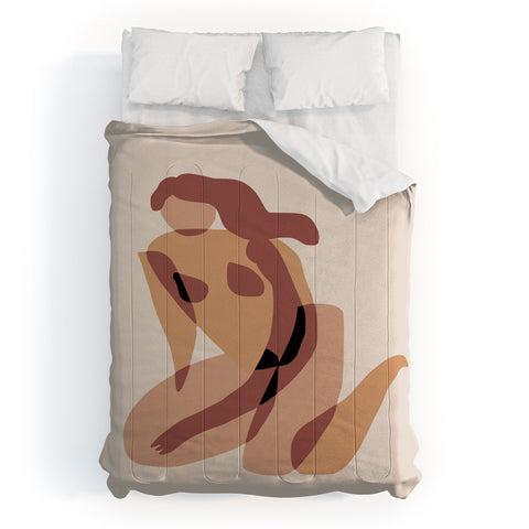Little Dean Terracotta nude Comforter
