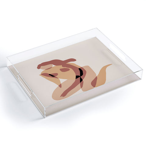 Little Dean Terracotta nude Acrylic Tray