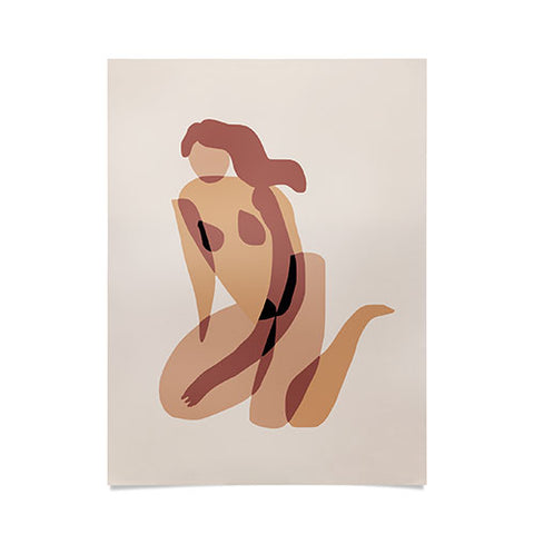 Little Dean Terracotta nude Poster