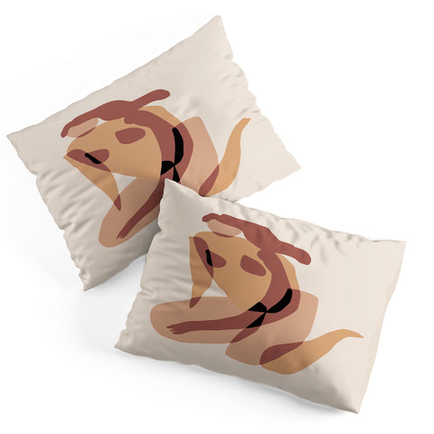 Little Dean Terracotta nude Pillow Shams