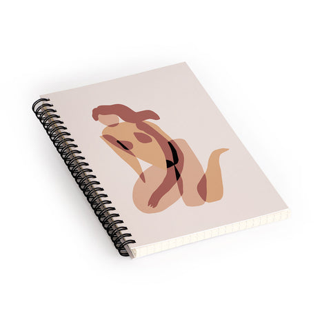 Little Dean Terracotta nude Spiral Notebook